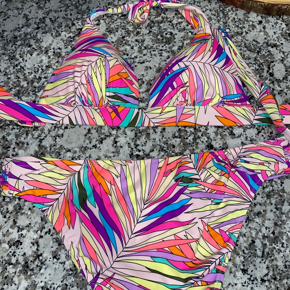 VS Neon Leaf Push up Bikini